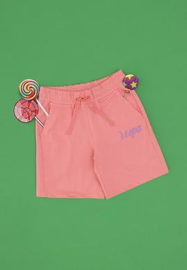 Kız Çocuk Pembe Örme Şort - 50306489002
