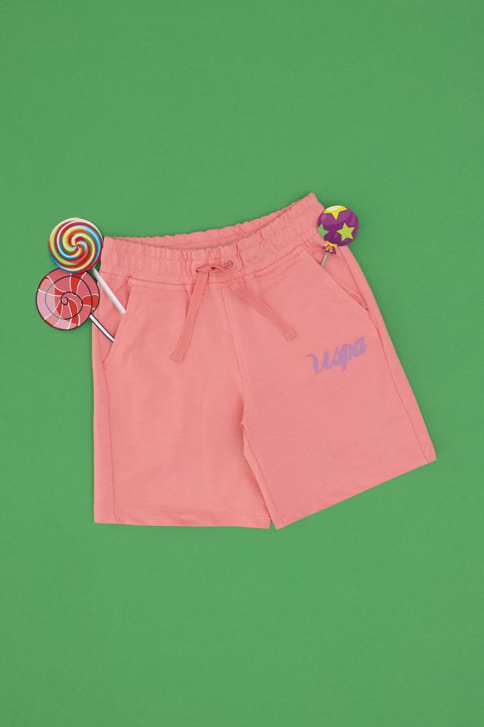 Kız Çocuk Pembe Örme Şort