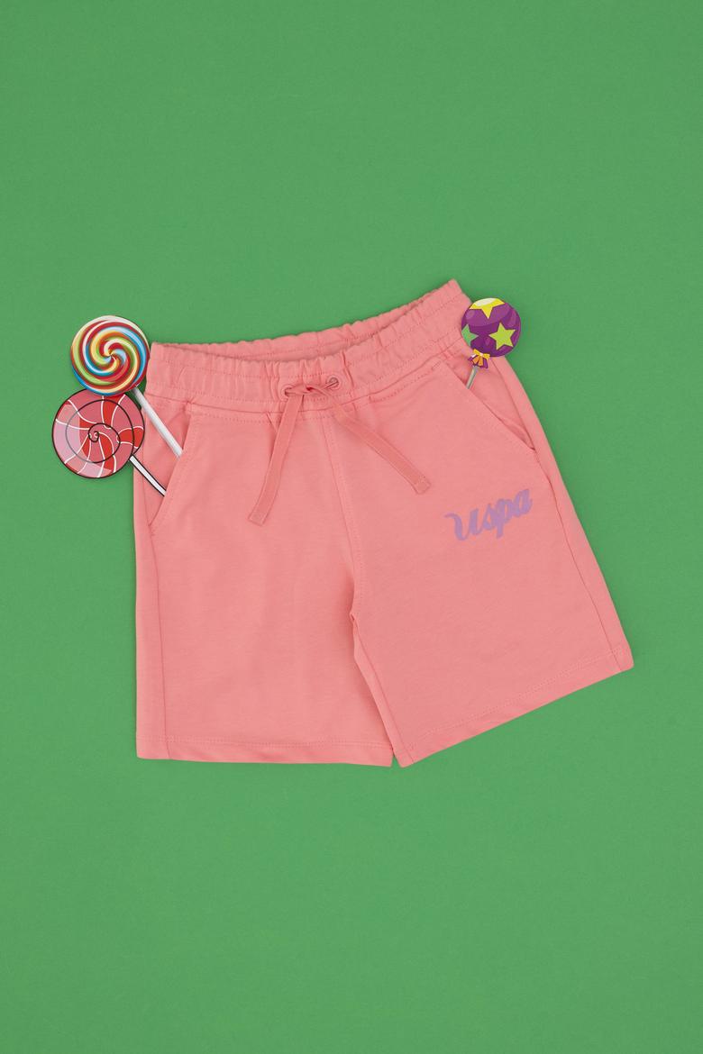 Kız Çocuk Pembe Örme Şort