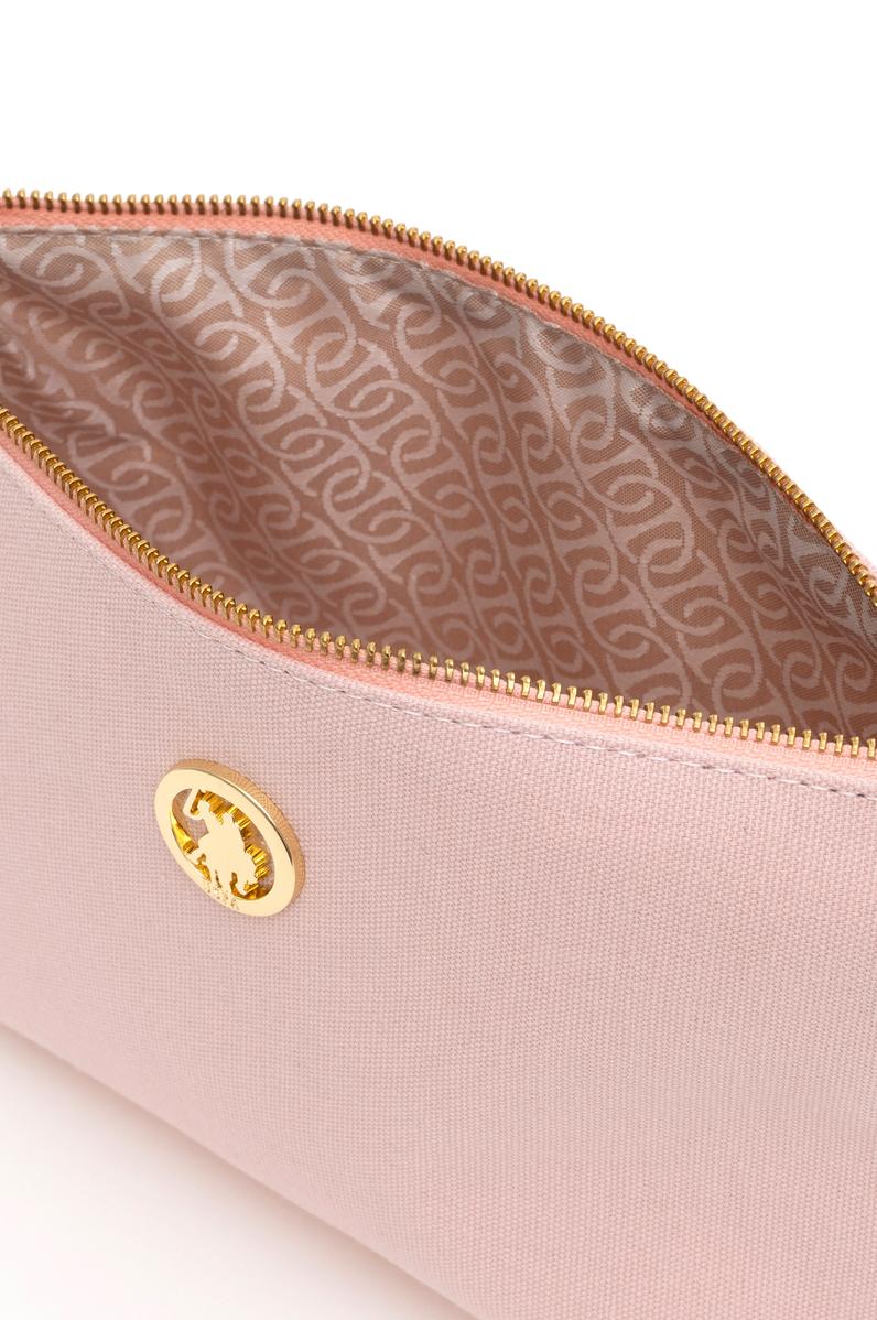 Kadın Pudra Çıkarılabilir Askılı Kanvas El Çantası