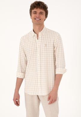 Erkek Camel Uzun Kollu Gömlek - 50300199006