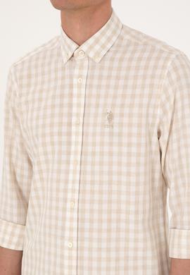 Erkek Camel Uzun Kollu Gömlek - 50300199006