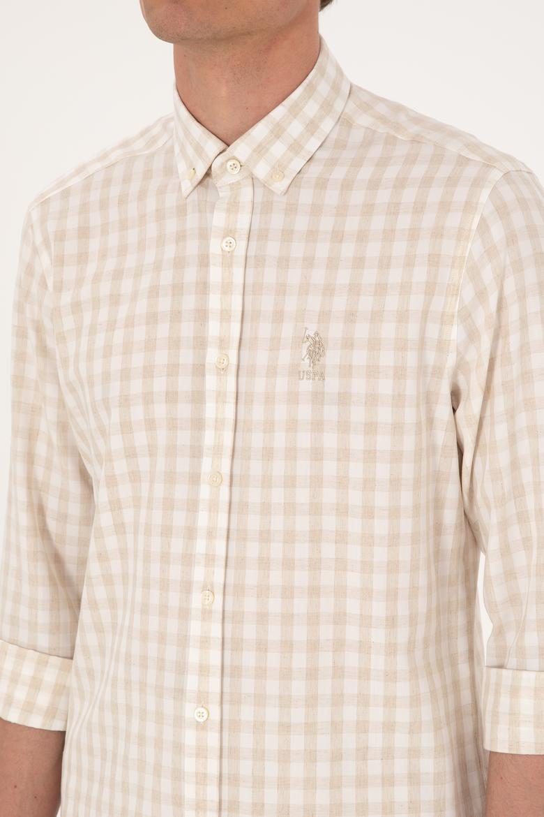 Erkek Camel Uzun Kollu Gömlek - 50300199006