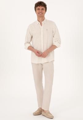 Erkek Camel Uzun Kollu Gömlek - 50300199006