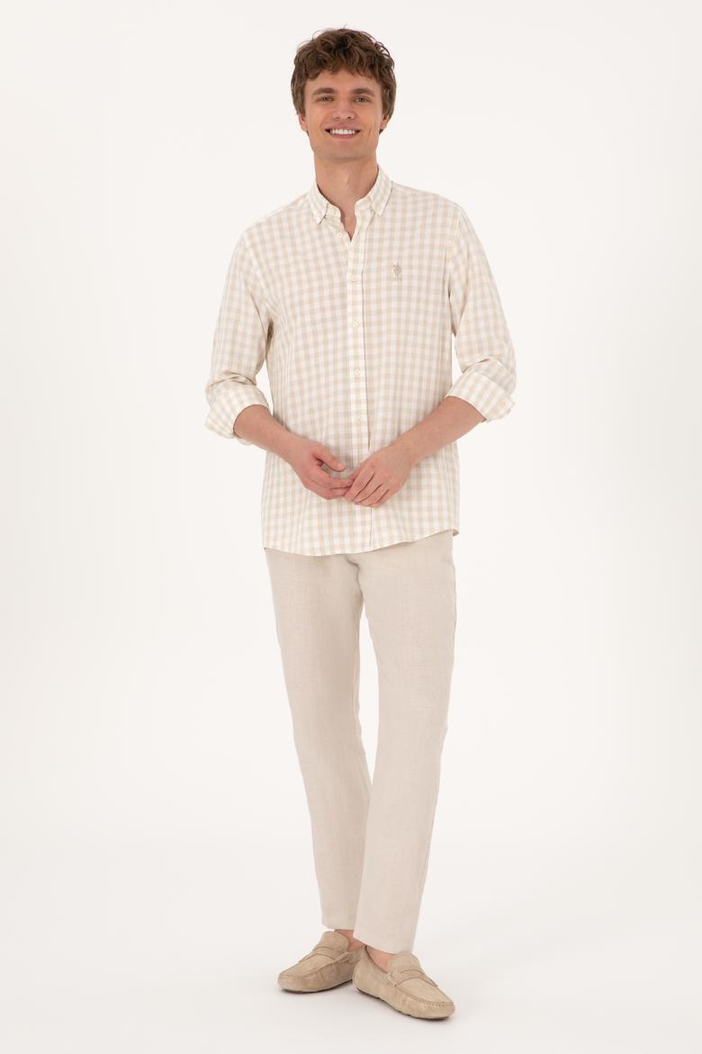 Erkek Camel Uzun Kollu Gömlek - 50300199006