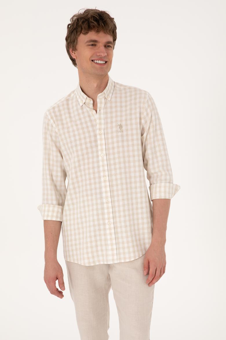 Erkek Camel Uzun Kollu Gömlek - 50300199006