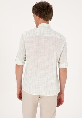 Erkek Su Yeşili Uzun Kollu Gömlek - 50300444001