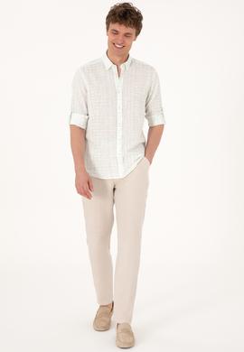 Erkek Su Yeşili Uzun Kollu Gömlek - 50300444001