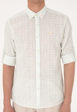 Erkek Su Yeşili Uzun Kollu Gömlek - 50300444001