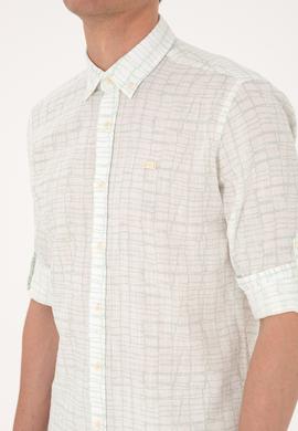 Erkek Su Yeşili Uzun Kollu Gömlek - 50300444001