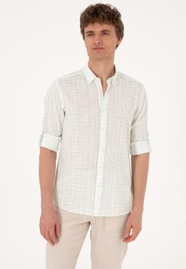 Erkek Su Yeşili Uzun Kollu Gömlek - 50300444001