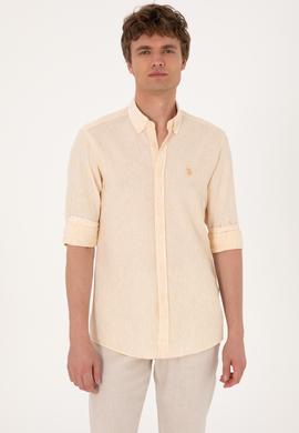 Erkek Sarı Uzun Kollu Gömlek - 50300159021