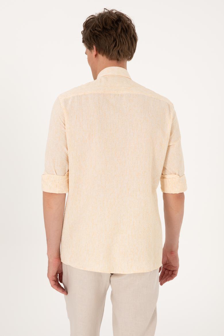 Erkek Sarı Uzun Kollu Gömlek - 50300159021