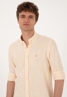 Erkek Sarı Uzun Kollu Gömlek - 50300159021