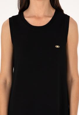 Kadın Siyah Kolsuz Mini Boy Örme Elbise - 50297895013