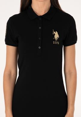 Kadın Siyah Polo Yaka Mini Boy Örme Elbise - 50297457025