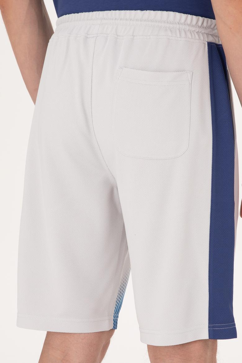 Erkek Açık Gri Örme Şort - 50299522001