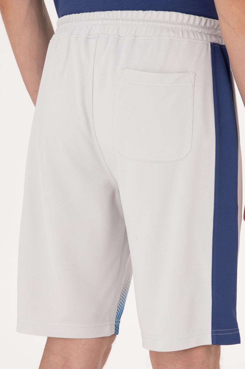 Erkek Açık Gri Örme Şort