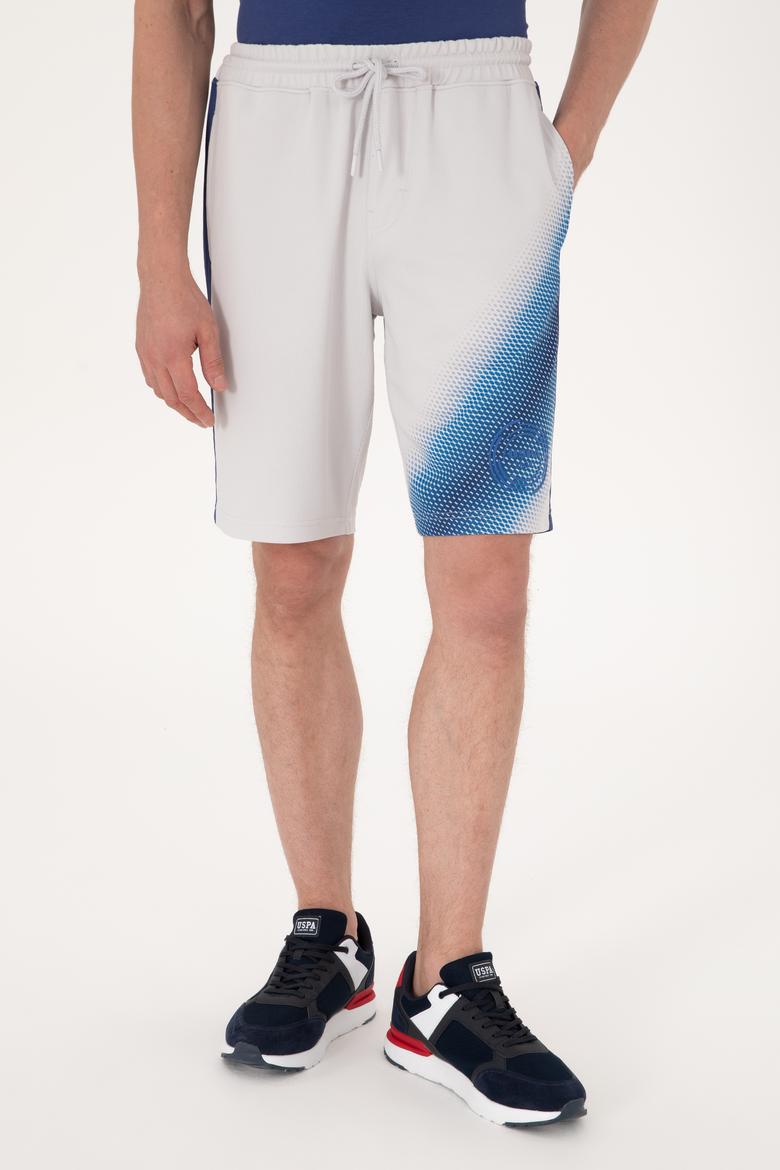 Erkek Açık Gri Örme Şort - 50299522001