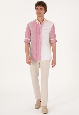 Erkek Koyu Haki Uzun Kollu Gömlek - 50305465007