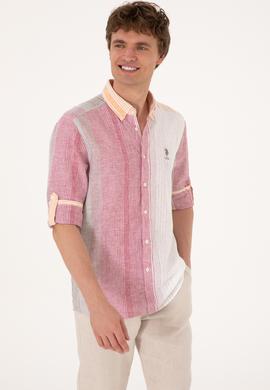 Erkek Koyu Haki Uzun Kollu Gömlek - 50305465007