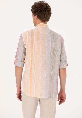 Erkek Koyu Haki Uzun Kollu Gömlek - 50305465007