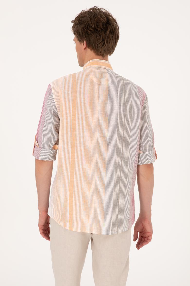 Erkek Koyu Haki Uzun Kollu Gömlek - 50305465007