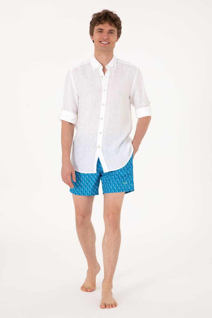 Erkek İndigo Deniz Şortu