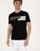 Erkek Regular Fit Bisiklet Yaka Siyah Tişört