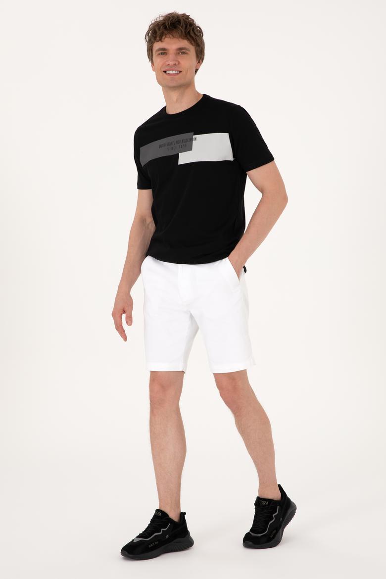 Erkek Regular Fit Bisiklet Yaka Siyah Tişört - 50299857054