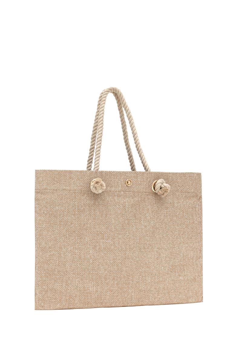 Kadın Bej Hasır Kol Çantası - 50311466001