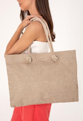 Kadın Bej Hasır Kol Çantası - 50311466001