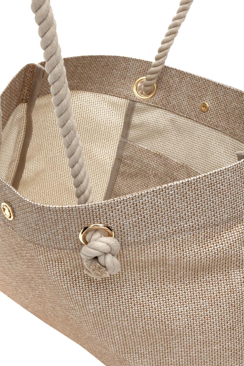 Kadın Bej Hasır Kol Çantası - 50311466001