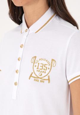 Kadın Beyaz Polo Yaka Mini Boy Örme Elbise - 50300656006