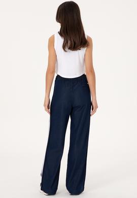 Kadın Eflatun Loose Relax Fit Jean Pantolon - 50301826015