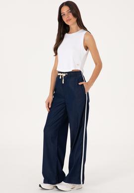 Kadın Eflatun Loose Relax Fit Jean Pantolon - 50301826015