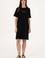 Kadın Siyah Bisiklet Yaka Mini Boy Örme Elbise