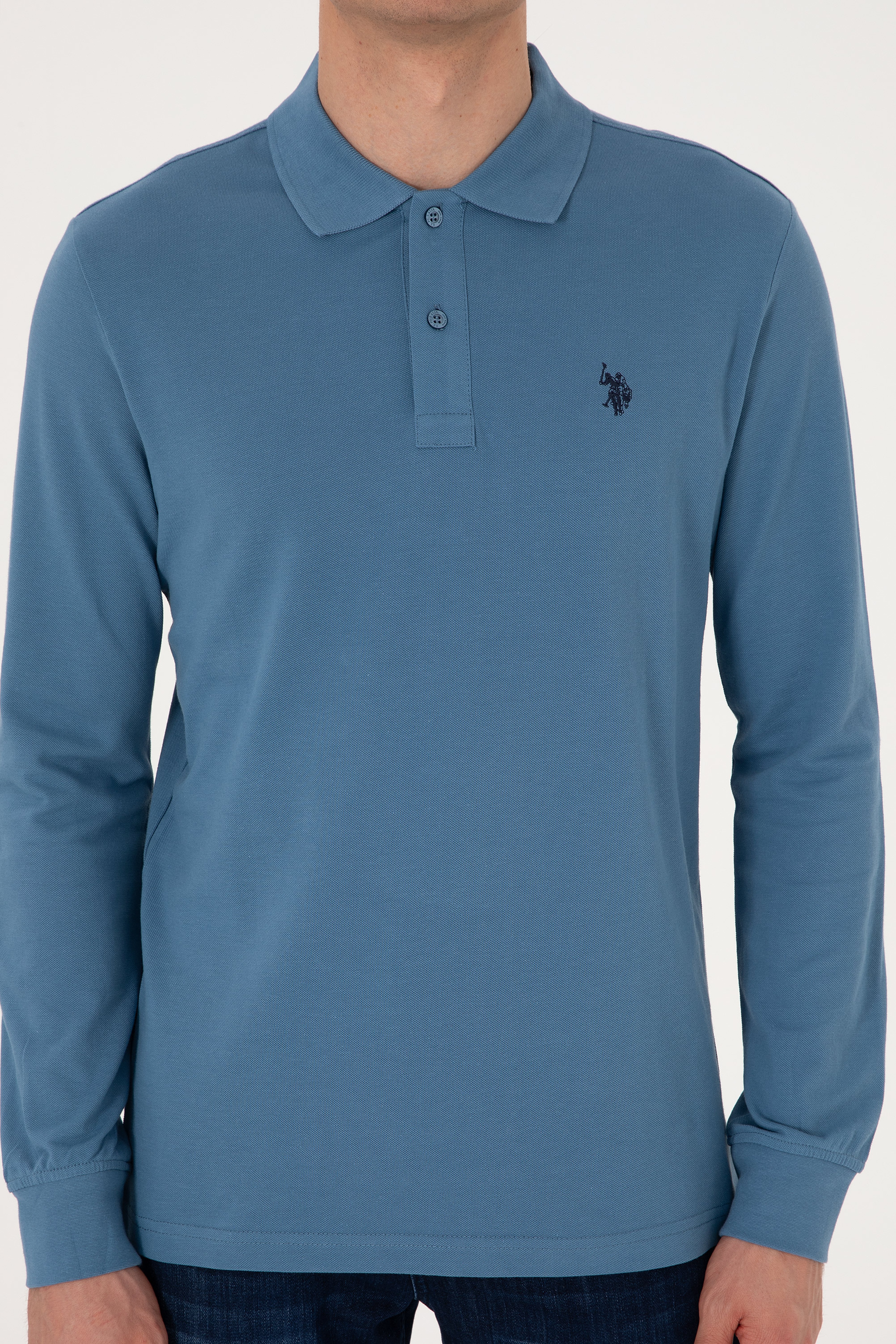 Erkek Saks Basic Sweatshirt - Image 6
