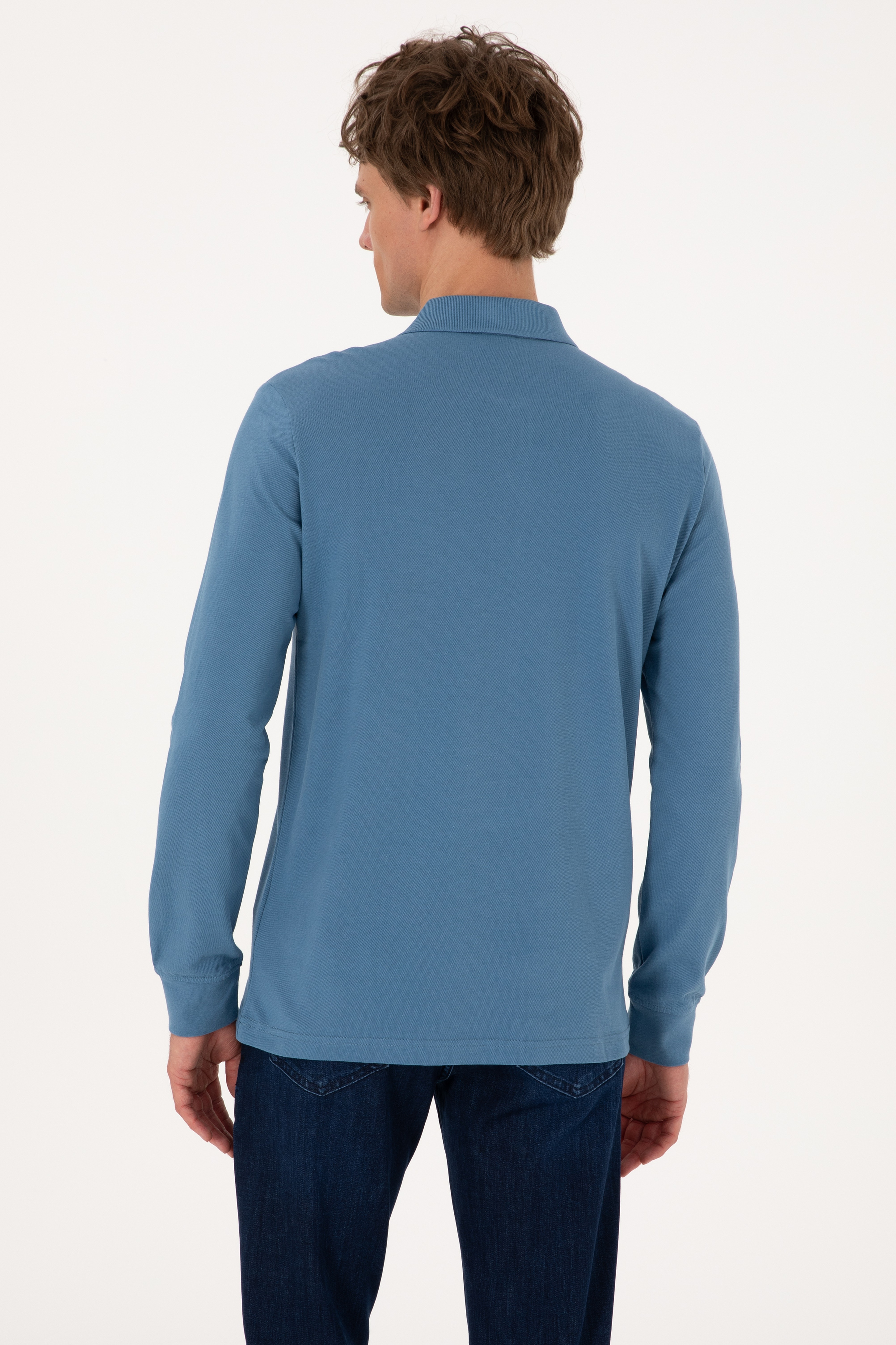 Erkek Saks Basic Sweatshirt - Image 5