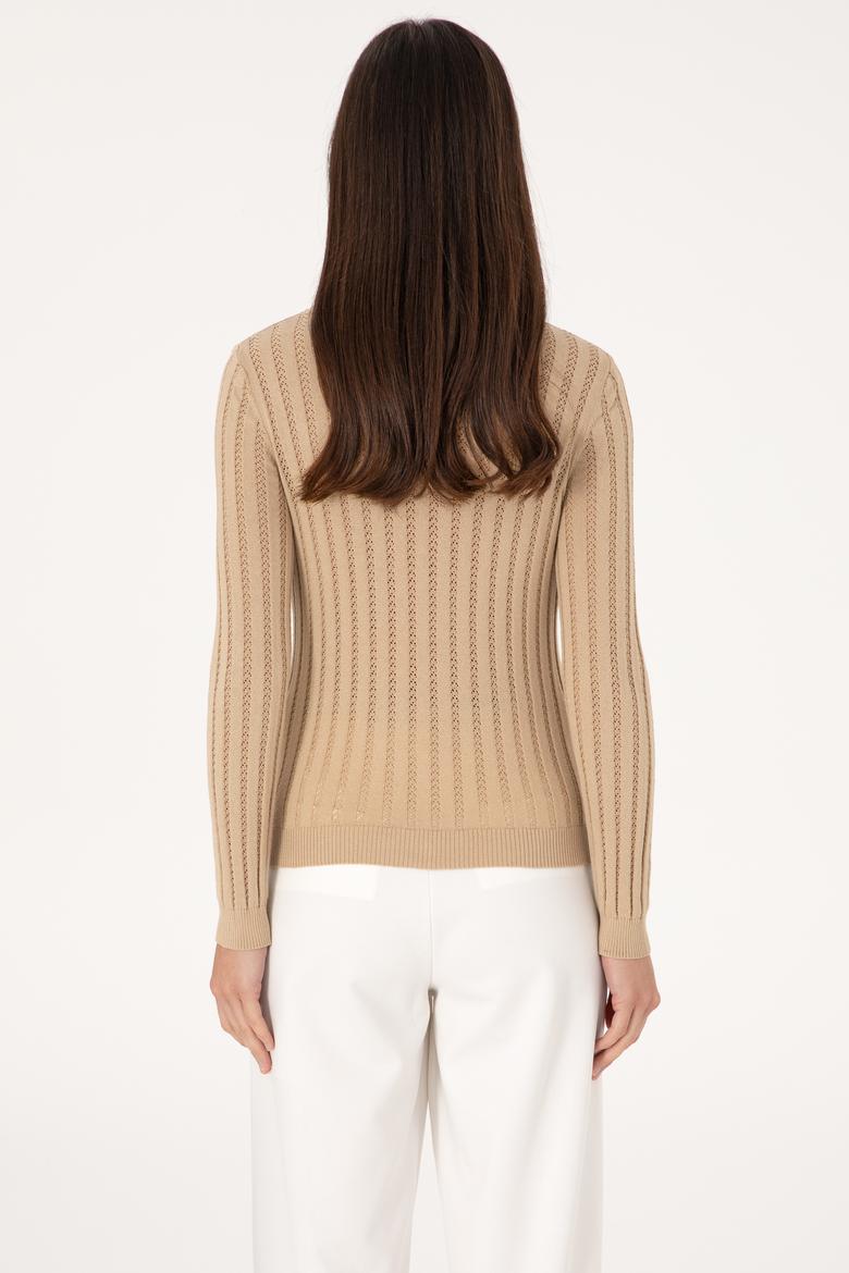 Kadın Kum Polo Yaka Kazak - 50293129027