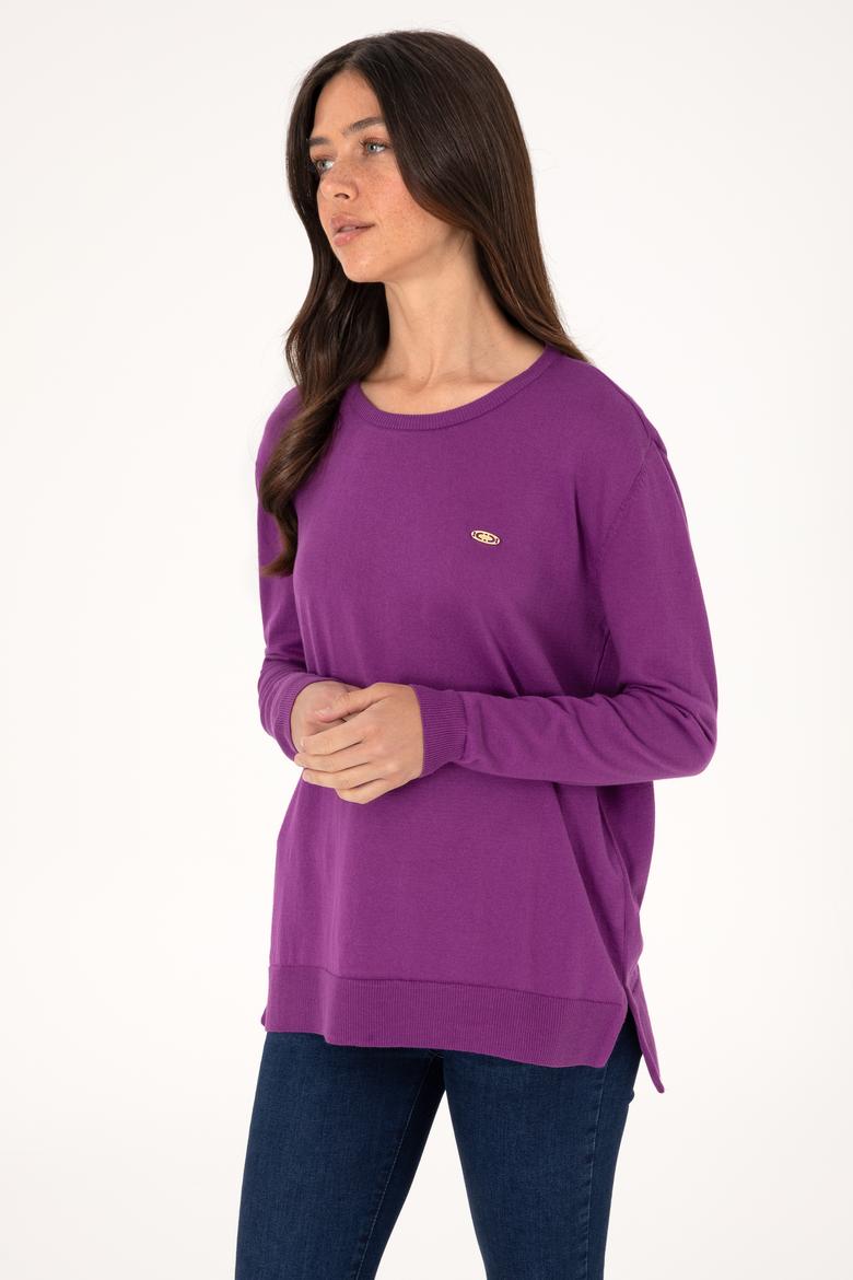 Kadın Menekşe Basic Kazak - 50288951022