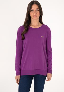 Kadın Menekşe Basic Kazak - 50288951022