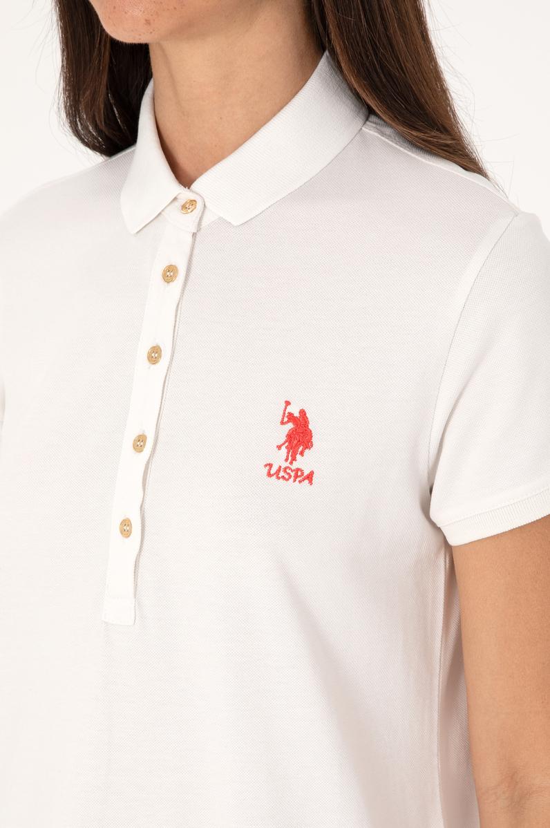 Kadın Ekru Polo Yaka Mini Boy Örme Elbise