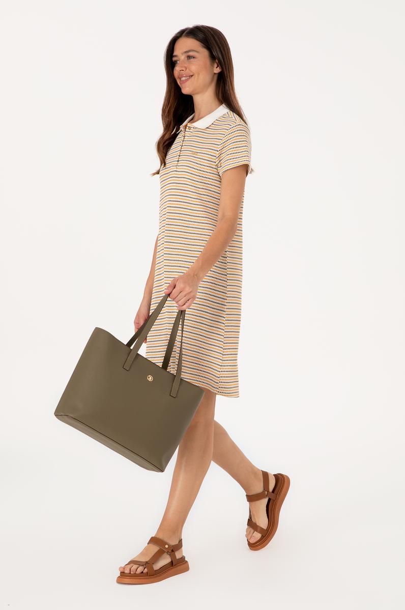 Kadın Haki Makyaj Çantalı Kol Çantası