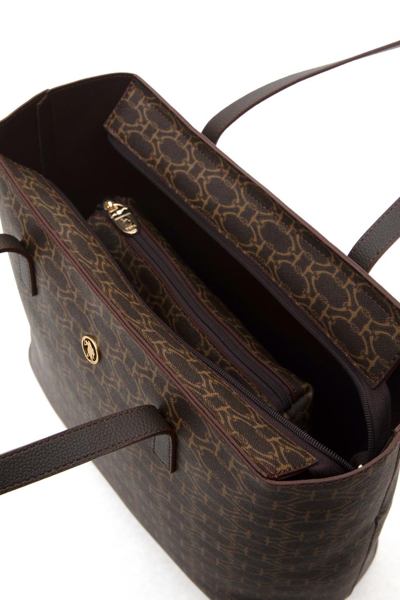 Kadın Kahverengi Makyaj Çantalı Kol Çantası - 50311548003