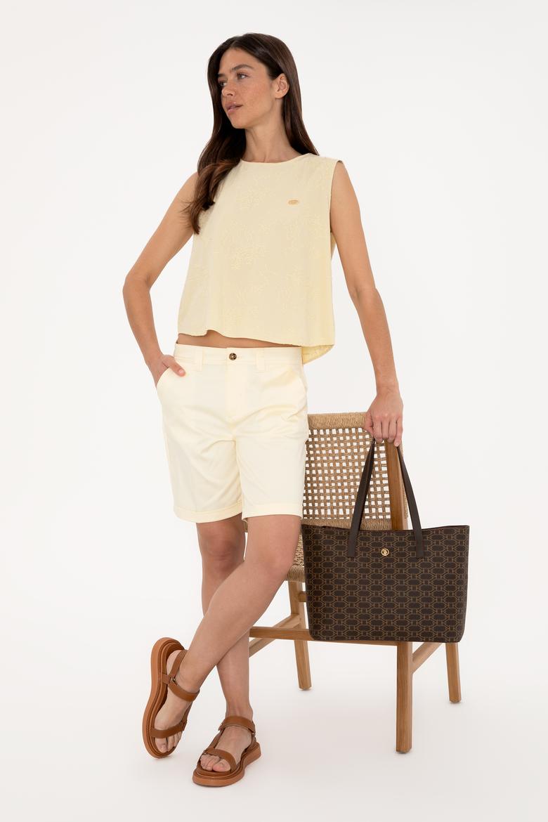 Kadın Kahverengi Makyaj Çantalı Kol Çantası