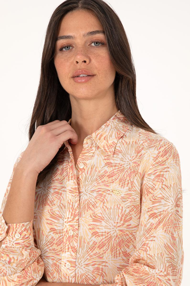 Kadın Turuncu Uzun Kollu Gömlek