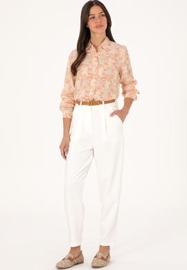 Kadın Turuncu Uzun Kollu Gömlek - 50299695011