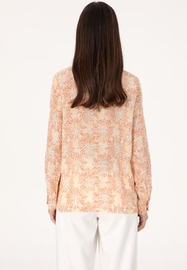 Kadın Turuncu Uzun Kollu Gömlek - 50299695011