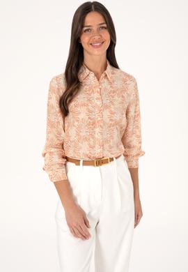 Kadın Turuncu Uzun Kollu Gömlek - 50299695011